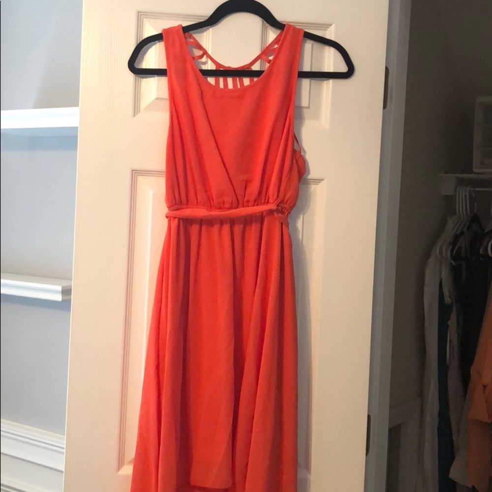 Coral dress